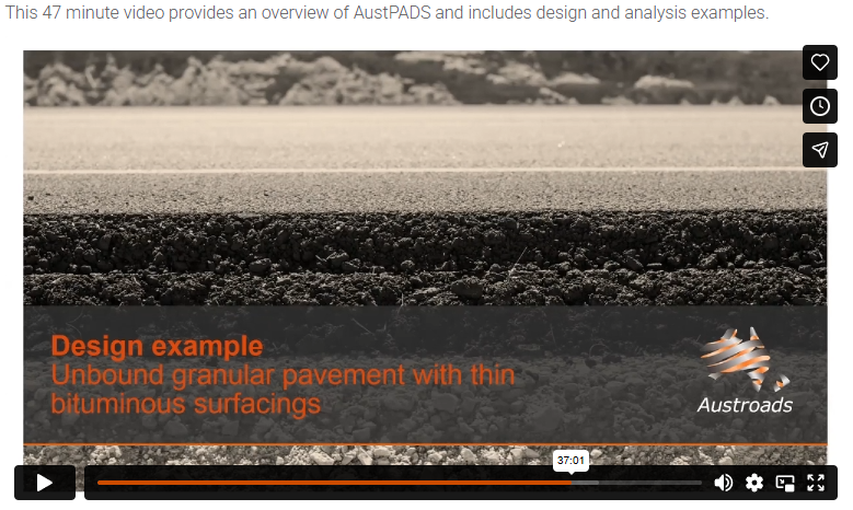 AustPADS Design Example - Unbound granular pavement with thin bituminous surfacings